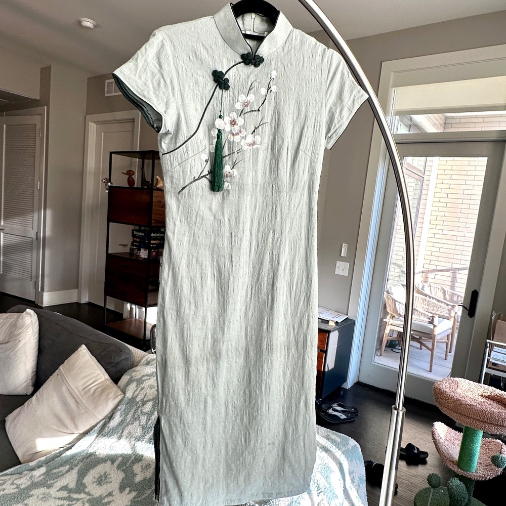 Light Mint Summer QiPao Cheongsam